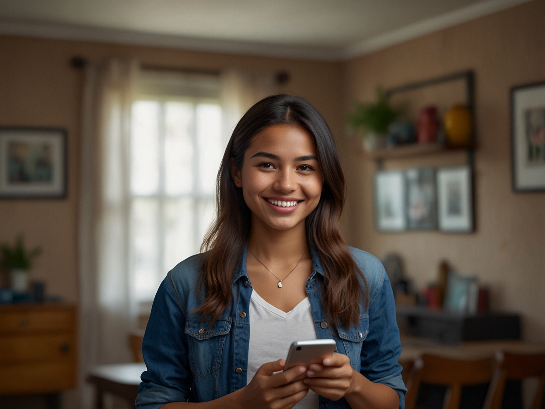 Persona feliz usando la app de Ecuabet