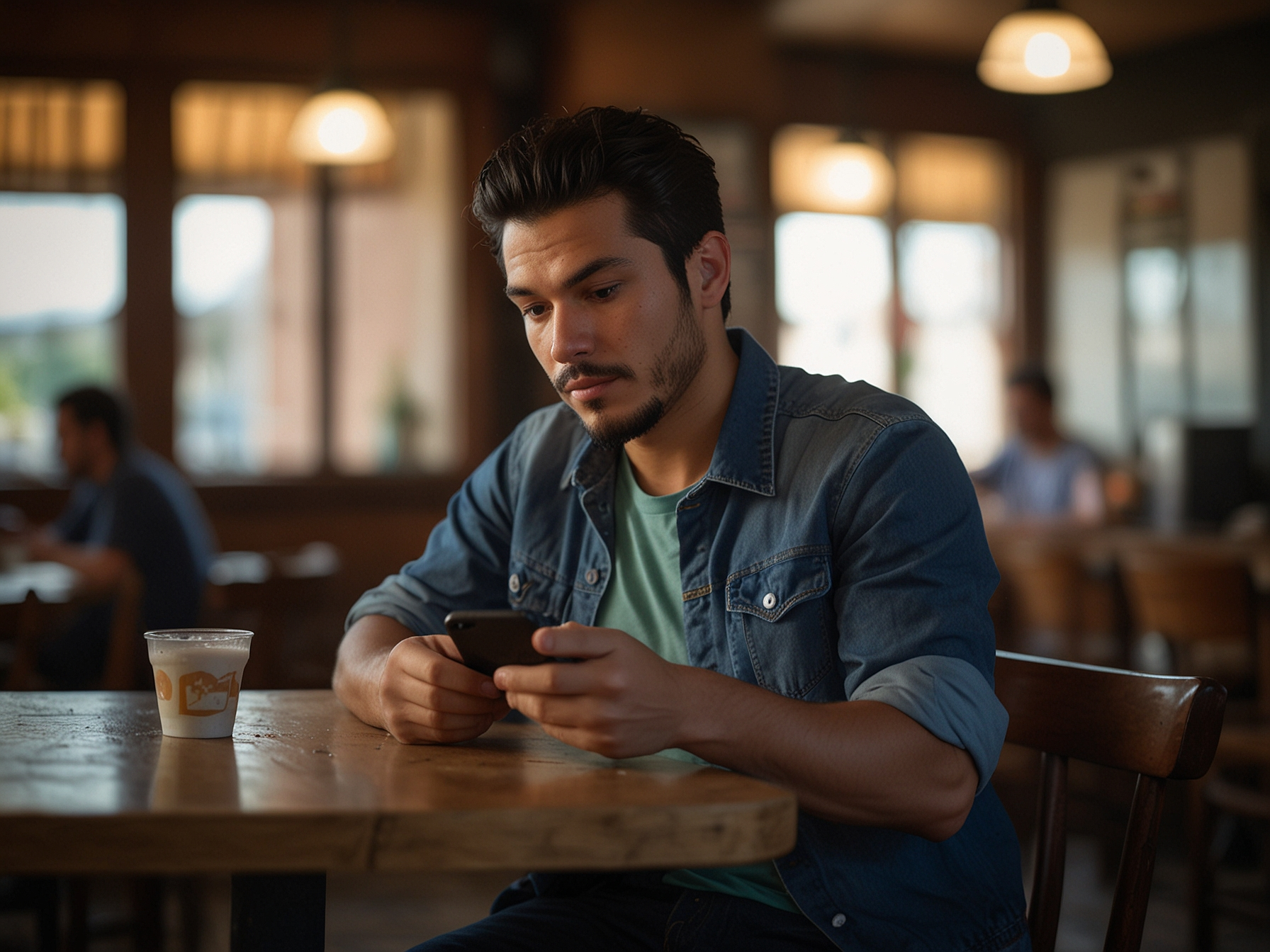 Usuario accediendo a la app